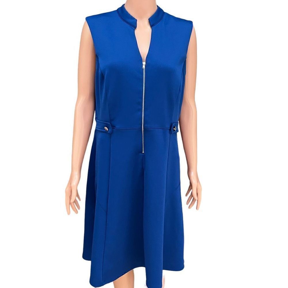 Kate and Lily royal blue fit and flare dress size 14